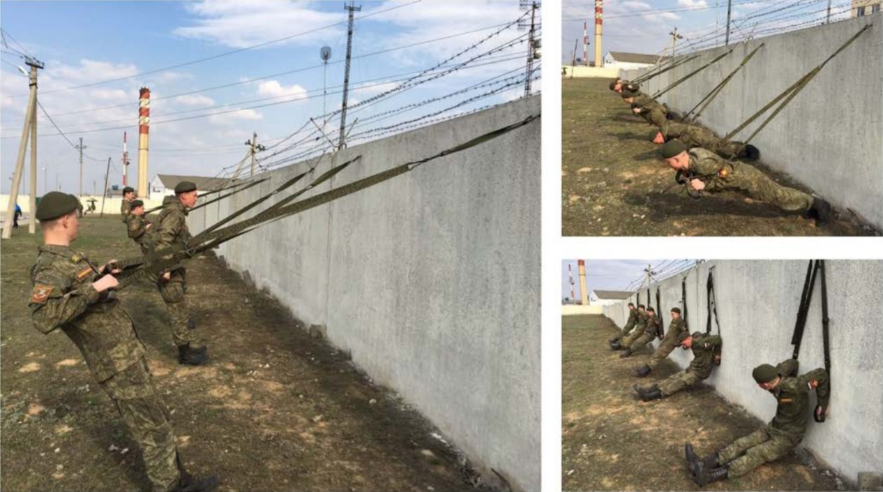 как крепить функциональные петли к стене