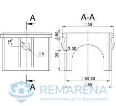 Центрирующая заглушка для 50х50 и 60х60 Вар. 2 (фото 1)