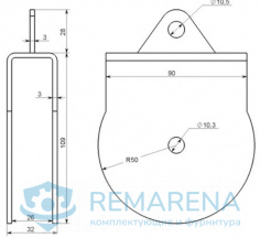 Кронштейн с ушком (фото 2)