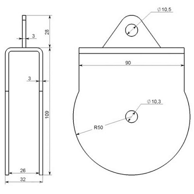 Кронштейн с ушком (фото 2)