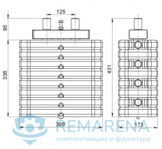 Грузоблок 50 кг с натяжителем композитный (фото 1)