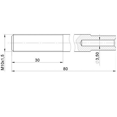 Законцовка Винт М10 (фото 1)