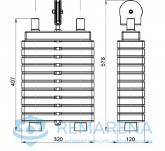 Грузоблок 50 кг с роликом (фото 1)
