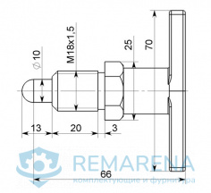 Фиксатор Т-образный М18х1,5 (фото 1)
