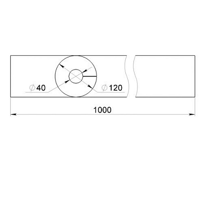 Заготовка валика D-120 L-1000 мм  (фото 1)