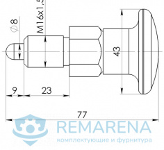 Фиксатор "Грибок" М16х1,5 (фото 1)
