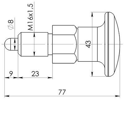 Фиксатор "Грибок" М16х1,5 (фото 1)
