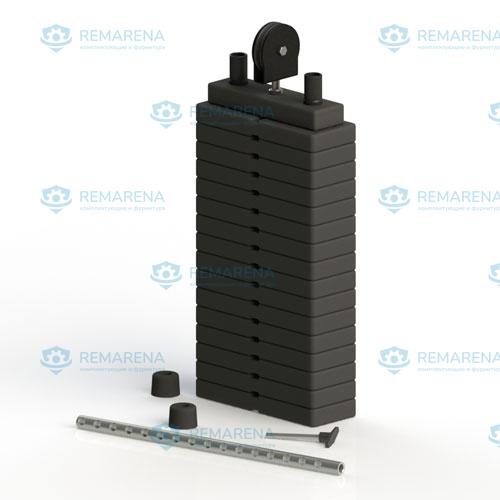 Грузоблок 80 кг с роликом