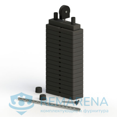 Грузоблок 80 кг с роликом