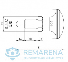 Фиксатор "Грибок" М18х1,5 (фото 1)