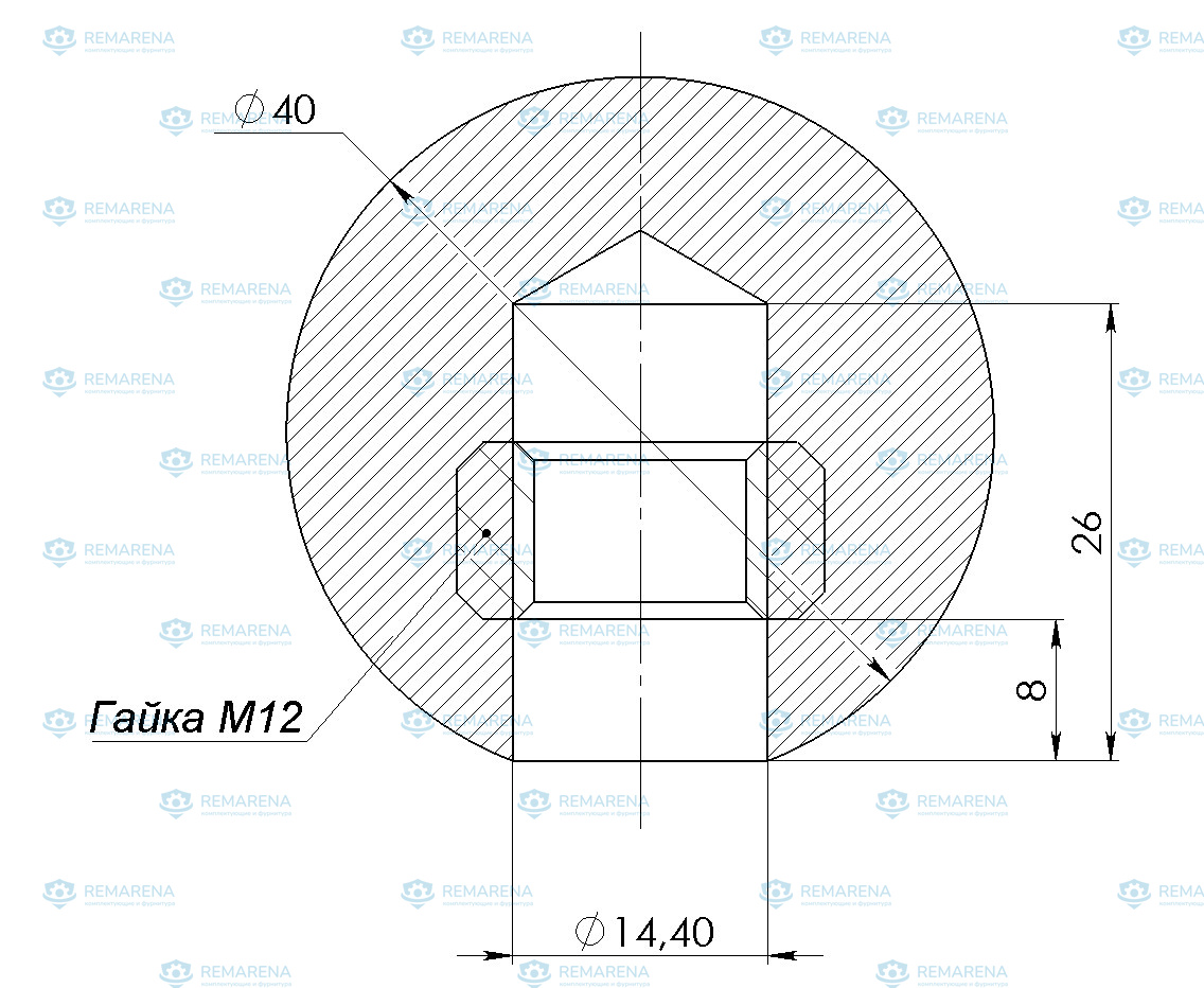 Ручка шар М12 (фото 2)