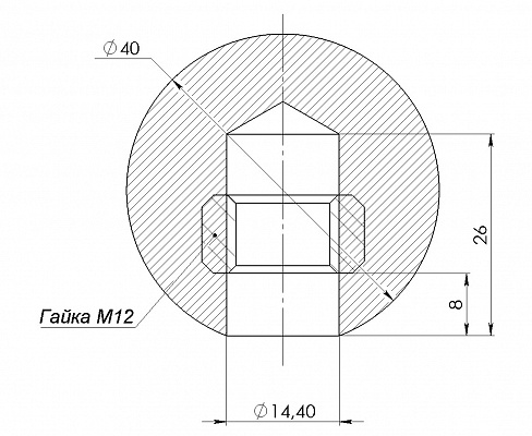 Ручка шар М12 (фото 2)