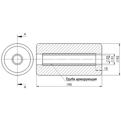 Валик D-90 L-190 мм (фото 2)