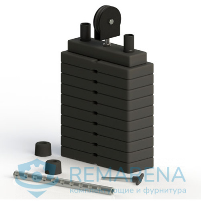 Грузоблок 50 кг с роликом