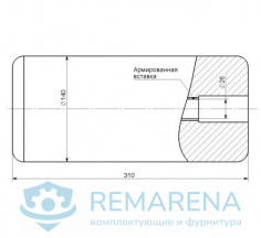 Валик D-140 L-300 мм (фото 1)
