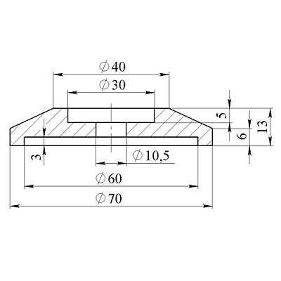 Шайба валика D70 мм (фото 1)