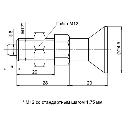 Фиксатор "Грибок" М12х1,75 (фото 1)
