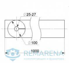 Заготовка валика D-100 L-1000 мм  (фото 1)