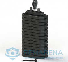 Грузоблок 80 кг с роликом композитный