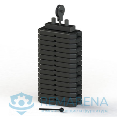 Грузоблок 80 кг с роликом композитный