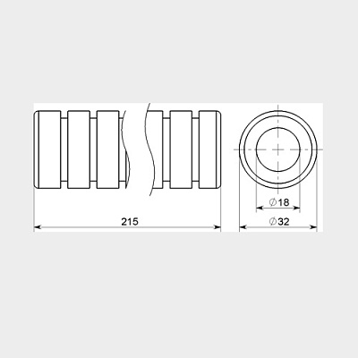 Ручка неопреновая красная (фото 2)