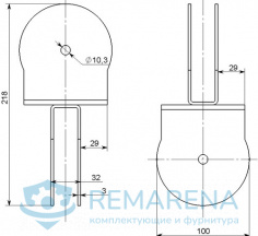 Кронштейн двойной (фото 2)