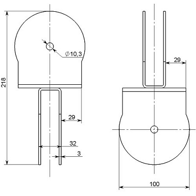 Кронштейн двойной (фото 2)