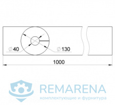 Заготовка валика D-130 L-1000 мм  (фото 1)