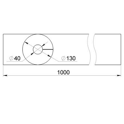 Заготовка валика D-130 L-1000 мм  (фото 1)