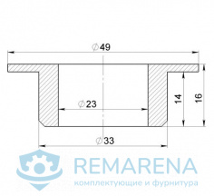 Втулка плитки для 22 мм направляющей (фото 1)