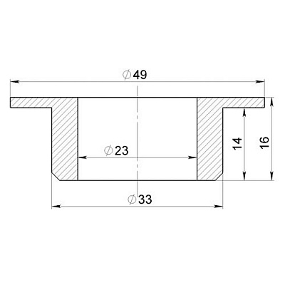 Втулка плитки для 22 мм направляющей (фото 1)