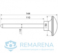 Фиксатор штыревой D10x100 (фото 1)