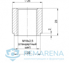 Втулка резьбовая (фото 1)
