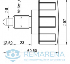 Фиксатор прижимной М16х1,5 (фото 1)