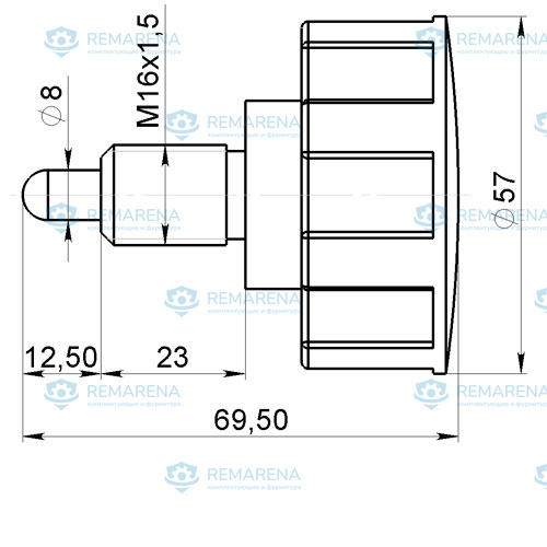 Фиксатор прижимной М16х1,5 (фото 1)