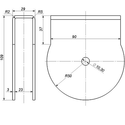 Кронштейн заготовка (фото 2)