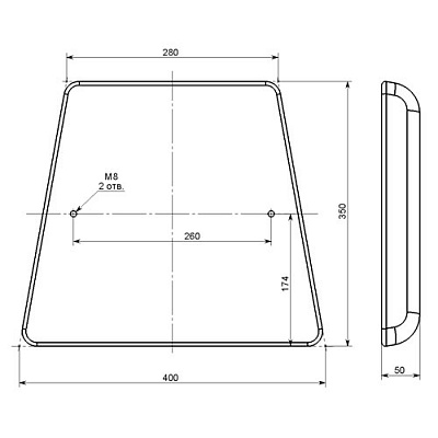 Сиденье трапеция (фото 2)