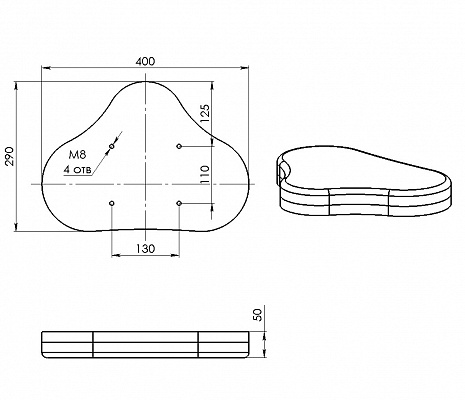 Сиденье велотренажера (фото 2)