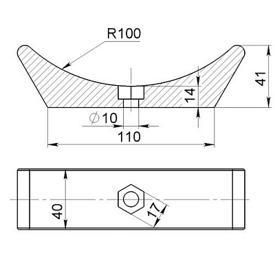 Ложемент гантели (фото 1)