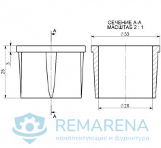 Центрирующая заглушка для труб D25/D32 (фото 2)