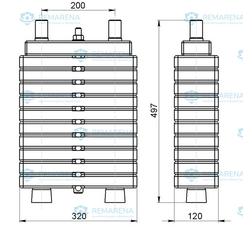 Грузоблок 50 кг с натяжителем (фото 1)