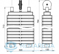 Грузоблок 80 кг с роликом (фото 1)