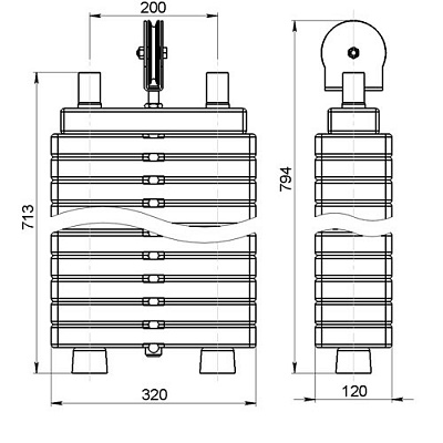 Грузоблок 80 кг с роликом (фото 1)