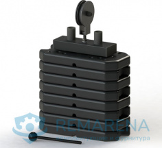 Грузоблок 50 кг с роликом композитный