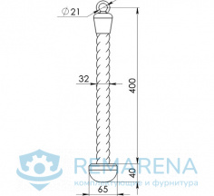 Канат для трицепса одинарный (фото 1)