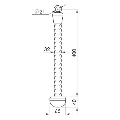 Канат для трицепса одинарный (фото 1)