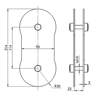 Кронштейн двойной параллельный (фото 1)