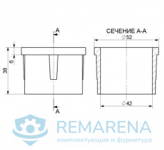 Центрирующая заглушка для труб D40/D50 (фото 2)