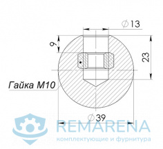 Ручка шар М10 (фото 1)