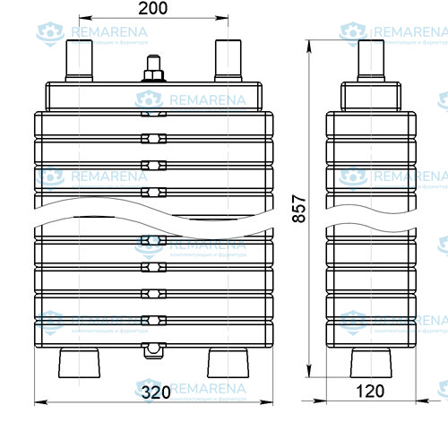 Грузоблок 100 кг с натяжителем (фото 1)